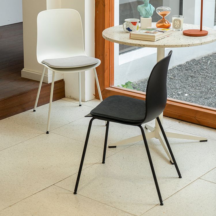 Contemporary Dining Chair Armless Side Chairs with Metal Legs for Kitchen Clearhalo ' kitchen&dining_furn' 'Dining Chairs' 'Dining Tables & Seating' 'dining_chair' 'Furniture' 'furniture_dining_chair' 'Kitchen & Dining Furniture' 'kitchen' 1200x1200_271bfd82-6c76-4425-9080-6971eb01ce2d
