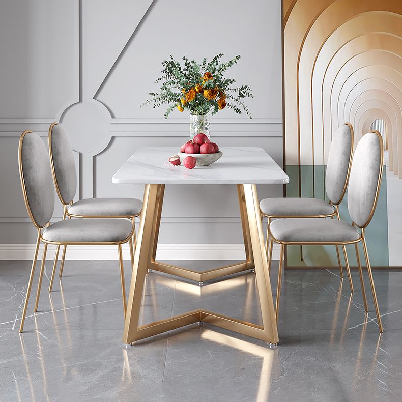 Stone Top Double Pedestal Table Traditional Luxury Rectangle White Dining Table Clearhalo 'Dining Tables & Seating' 'Dining Tables' 'dining_table' 'furn' 'furn_dining_table' 'Furniture' 'furniture_dining_table' 'Kitchen & Dining Furniture' 1200x1200_271c30d5-5f1c-43b2-be42-47c33ef6376b