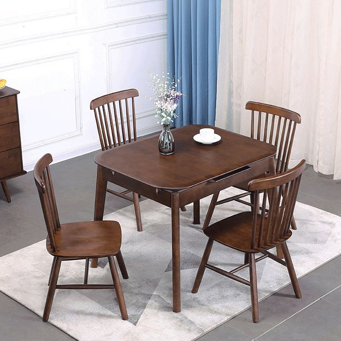 Minimalist Extendable Solid Wood Table Rectangle Shape Standard Dining Table for Kitchen Clearhalo ' dining_table' 'Dining Tables & Seating' 'Dining Tables' 'furn' 'furn_dining_table' 'Furniture' 'furniture_dining_table' 'Kitchen & Dining Furniture' 'kitchen&dining_furn' 'kitchen' 'kitchen_dining_table' 1200x1200_271c7c02-bef1-40f9-9e13-e5a14cb6cb4d