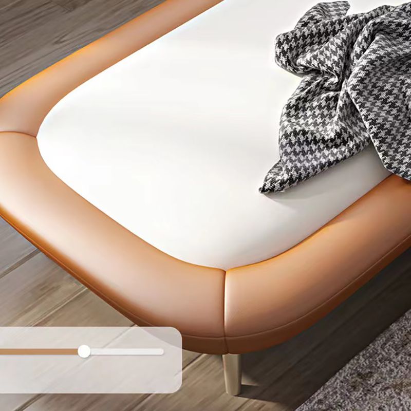 Modern Armless Chaise Lounge Faux Leather Chaise Lounge Sofa Clearhalo 'Chairs & Seating' 'Chaise Lounge' 'chaise_lounge' 'furn' 'furn_chaise_lounge' 'Furniture' 'Living Room Furniture' 1200x1200_271c8da6-f61b-4f31-bbb8-52695b663330