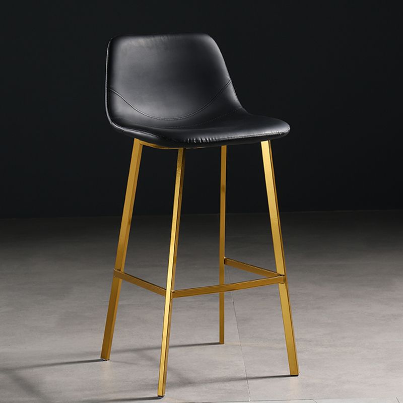 Scandinavian Footrest Matte Finish Barstool Restaurant Leather Stool Clearhalo 'Bar Furniture' 'Bar Stools' 'bar_stools' 'furn' 'furn_bar_stools' 'Furniture' 'furniture_bar_stools' 'Kitchen & Dining Furniture' 1200x1200_271c9350-f9e4-486c-be01-e4d9c76b8f52