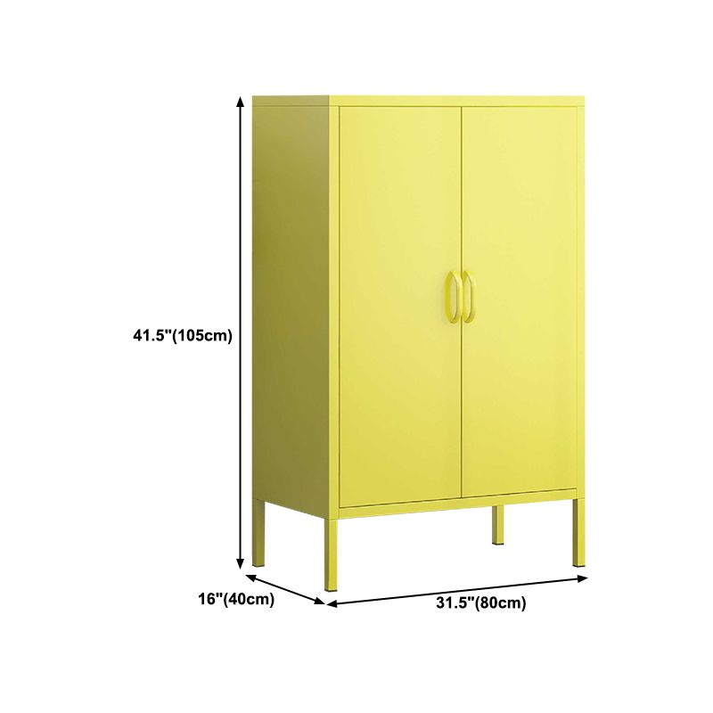 Scandinavian Style Bookshelf Closed Back Bookcase for Study Room with Door