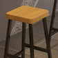 Backless Solid Wood Bar Stool Contemporary Natural Stool with Metal Legs Clearhalo 'Bar Furniture' 'Bar Stools' 'bar_stools' 'furn' 'furn_bar_stools' 'Furniture' 'Kitchen & Dining Furniture' 1200x1200_271ec8d3-401a-4efa-9201-c1ae8368473e