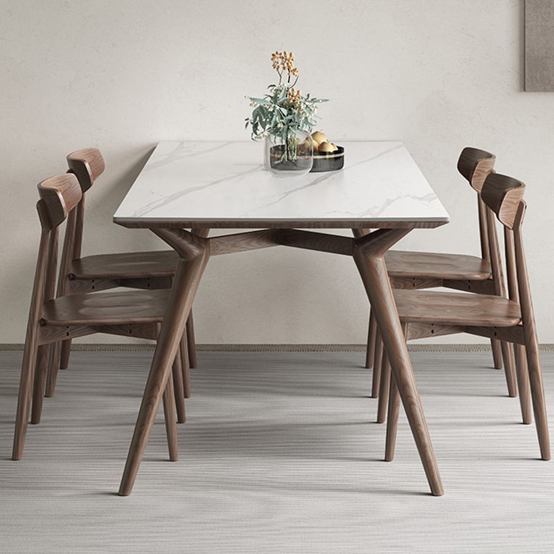 Moderne stijl meubels rechthoek stenen eetkamertafel voor keuken