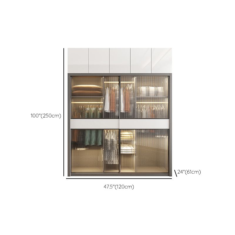 White Storage Cabinet with Glass Doors Contemporary Sliding Door Cabinet with Drawer