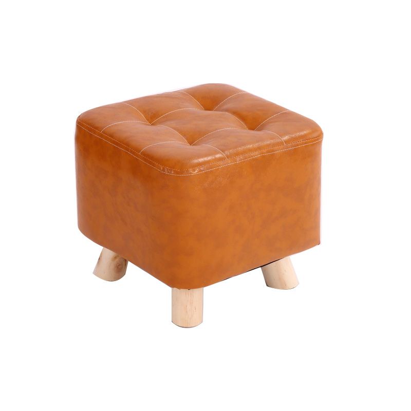 Water Resistant Pouf Tufted Whole Colored Square Faux Leather Pouf Stool Clearhalo 'furn' 'furn_ottomans_poufs' 'Furniture' 'Living Room Furniture' 'Ottomans & Poufs' 'ottomans_poufs' 1200x1200_2720e394-6d21-4454-9d10-07483eff66a5