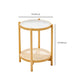 Tropical Coffee Table Glass 4 Legs Storage Round Coffee Cocktail Table Clearhalo 'Coffee & Accent Tables' 'Coffee Tables' 'coffee_tables' 'furn' 'furn_coffee_tables' 'Furniture' 'Living Room Furniture' 1200x1200_27221de4-e831-4aa9-a621-74715404406a
