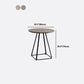 Modern Round Dining Table Wooden Dining Table with Metal Base for Kitchen Clearhalo 'Bar Furniture' 'Bar Tables' 'bar_tables' 'Dining Tables & Seating' 'Dining Tables' 'dining_table' 'furn' 'furn_bar_tables' 'Furniture' 'furniture_dining_table' 'Kitchen & Dining Furniture' 'kitchen' 'kitchen_dining_table' 1200x1200_2723a9ec-f89e-47e5-90a8-6cc24a733bfb