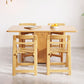 Mid-Century Modern Dining Table Rubberwood Drop-Leaf Dining Table(only table) Clearhalo ' dining_table' 'Dining Tables & Seating' 'Dining Tables' 'furn' 'furn_dining_table' 'Furniture' 'furniture_dining_table' 'Kitchen & Dining Furniture' 'kitchen&dining_furn' 'kitchen' 'kitchen_dining_table' 1200x1200_2724b75b-59b7-4564-b2e8-6da94037a315