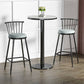 Modern Round Bar Dining Table Indoor White Top Bar Height Pub Table Metal Base in Black Clearhalo 'Bar Furniture' 'Bar Tables' 'bar_tables' 'furn' 'furn_bar_tables' 'Furniture' 'furniture_bar_tables' 'Kitchen & Dining Furniture' 'kitchen&dining_furn' 'kitchen' 1200x1200_2724c845-4009-46e8-b265-5d5d86bef013