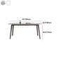 Mid-Century Modern Dining Table Rectangle Stone Top 4 Legs Dining Site Table Clearhalo 'Dining Tables & Seating' 'Dining Tables' 'dining_table' 'furn' 'furn_dining_table' 'Furniture' 'furniture_dining_table' 'Kitchen & Dining Furniture' 'kitchen' 'kitchen_dining_table' 1200x1200_2724e935-5237-4527-88e2-874b6d56b4ba
