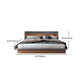 Contemporary Standard Bed Wood Lift Up Storage Panel Bed with Headboard