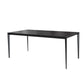 Metal Base Rectangle Dining Table Sintered Stone Table with 4 Legs Clearhalo 'Dining Tables & Seating' 'Dining Tables' 'dining_table' 'Furniture' 'furniture_dining_table' 'Kitchen & Dining Furniture' 'kitchen' 'kitchen_dining_table' 1200x1200_2726e050-da13-4253-95e6-696565156025