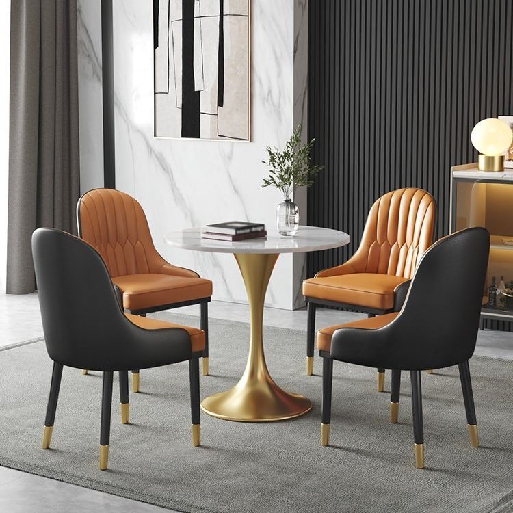 Traditional Luxury Dining Table Sintered Stone Tulip Table for Dining Room Clearhalo 'Dining Tables & Seating' 'Dining Tables' 'dining_table' 'furn' 'furn_dining_table' 'Furniture' 'Kitchen & Dining Furniture' 1200x1200_272b903d-e4f4-430c-923b-6d81f8fe5716