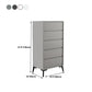 16" D Storage Chest Modern Style Bedroom Storage Chest Dresser in White and Grey Clearhalo 'Bedroom Furniture' 'Dressers & Chests' 'dressers_chests' 'furn' 'furn_dressers_chests' 'Furniture' 1200x1200_272c0fb6-4c94-4ab3-b685-cf067de715f8