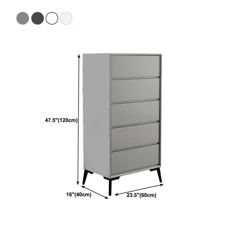 16" D Storage Chest Modern Style Bedroom Storage Chest Dresser in White and Grey Clearhalo 'Bedroom Furniture' 'Dressers & Chests' 'dressers_chests' 'furn' 'furn_dressers_chests' 'Furniture' 1200x1200_272c0fb6-4c94-4ab3-b685-cf067de715f8
