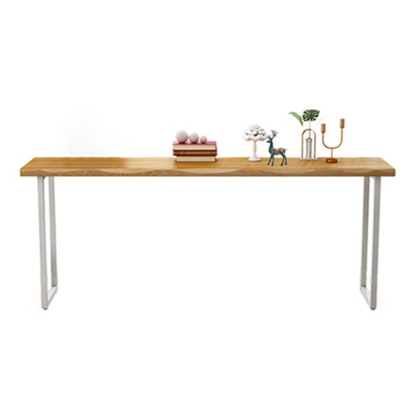 Tavolo da pranzo in pino in legno tavolo da bar moderno rettangolo con piedistallo in slitta per balcone