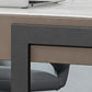 Bureau d'écriture contemporaine Bureau de bureau en marbre avec des jambes en métal