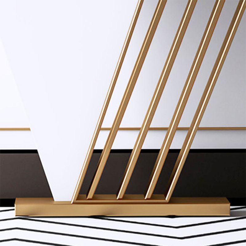 Glam Marble Console Table 12" W Stain Resistant Accent Table for Hall Clearhalo 'Console Tables' 'console_tables' 'Entry & Mudroom Furniture' 'furn' 'furn_console_tables' 'Furniture' 1200x1200_2734d8d0-dad1-4cfe-885c-96a42e30197c