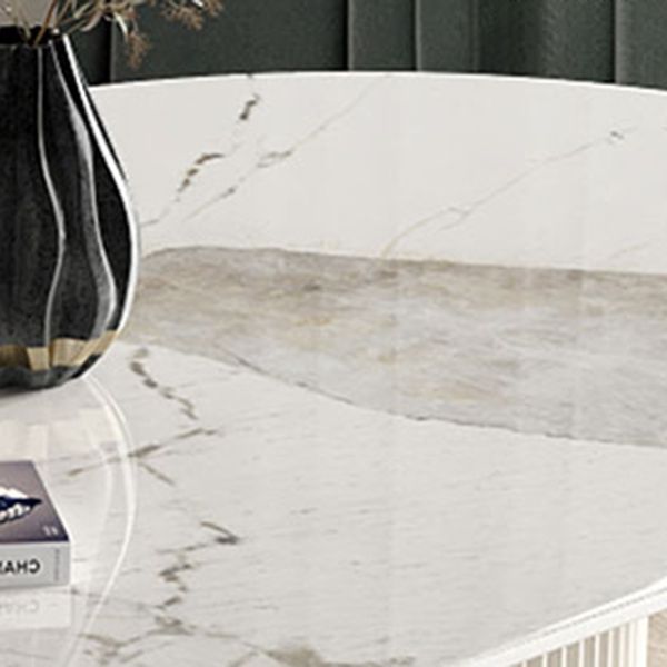 Ovaal dubbele voetstuk meubels luxe stijl stenen eetkamer collectie