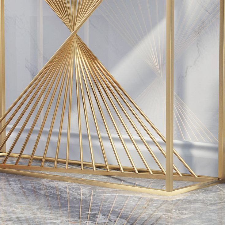 Tavolo da divano console in marmo glam tavolo accento per cornice oro per hall