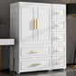 Hinged Wardrobe Cabinet Modern Plastic Storage Cabinet for Home