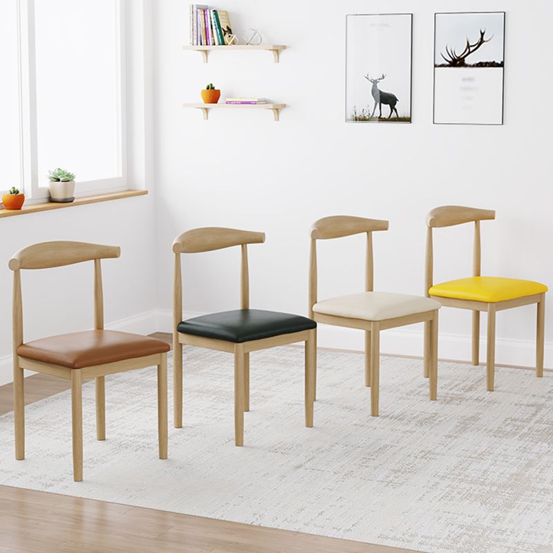 Contemporary Style Metal Chair Set Open Back Side Kitchen Dining Rooms Chair Clearhalo ' kitchen&dining_furn' 'Dining Chairs' 'Dining Tables & Seating' 'dining_chair' 'furn' 'furn_dining_chair' 'Furniture' 'furniture_dining_chair' 'Kitchen & Dining Furniture' 'kitchen' 1200x1200_2736e07f-06a2-4580-a7ac-cd1abd818b64
