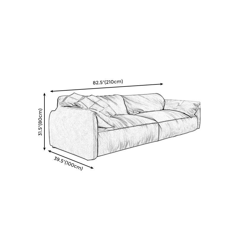 Beach Tight Back Standard Sofa 29.53"High Pillow Top Arm Sofa, Black Clearhalo 'furn' 'furn_sofas' 'Furniture' 'furniture_sofas' 'Living Room Furniture' 'Sofa' 'sofas' 1200x1200_27381ae4-5517-4b4e-a332-1195659b9837