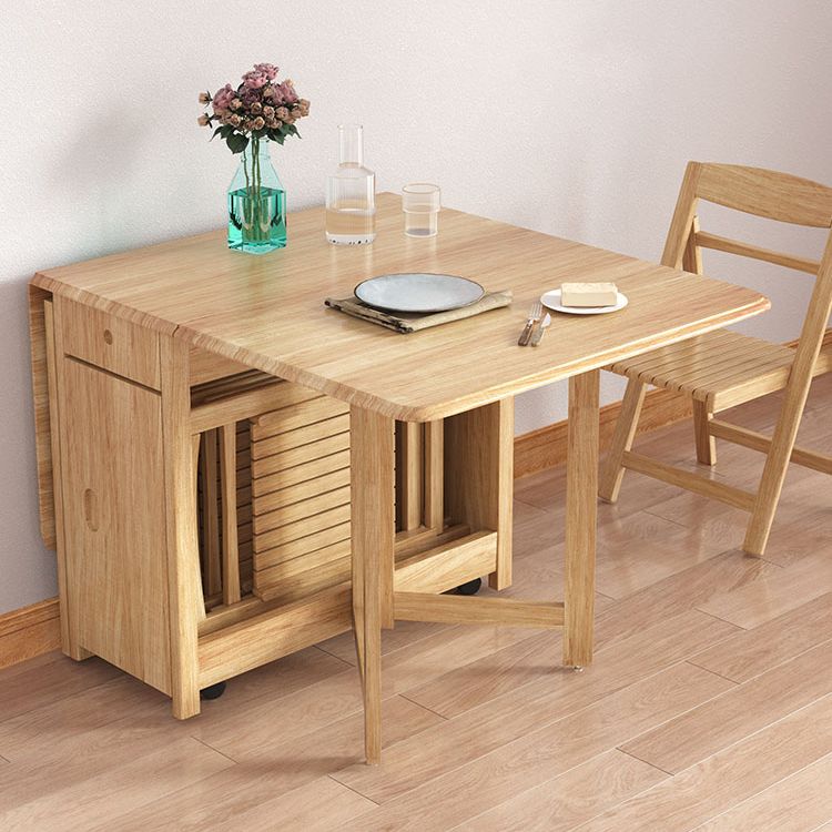 Mid-Century Modern Table Rectangle Dining Room Rubberwood Solid Wood Table(only table) Clearhalo ' dining_table' 'Dining Tables & Seating' 'Dining Tables' 'furn' 'furn_dining_table' 'Furniture' 'furniture_dining_table' 'Kitchen & Dining Furniture' 'kitchen&dining_furn' 'kitchen' 'kitchen_dining_table' 1200x1200_2738ea50-265c-4895-a64a-1429da3d6ff0