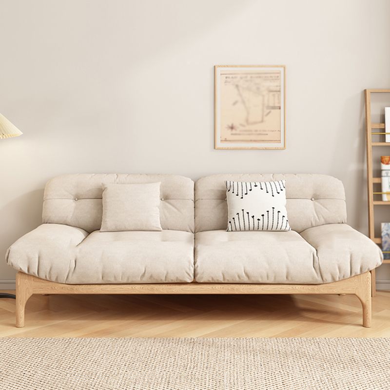 Divano standard a bracciale senza armamento trapuntato contemporaneo con copertina