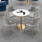 Modern 1/3/4/5 Pieces Dining Set Round Stone Table for Dining Room