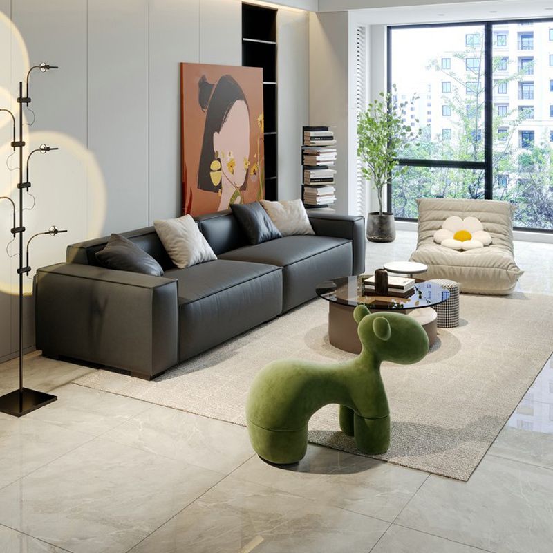 Transitional Modern Stain Resistant Tight Back Sofa 29.53"High Square Arm Sofa, Beige Clearhalo 'furn' 'furn_sofas' 'Furniture' 'furniture_sofas' 'Living Room Furniture' 'Sofa' 'sofas' 1200x1200_274163e6-3392-46a0-a12b-53518ffa7010