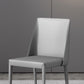 Modern Metal Dining Armless Chair Leather Dining Room Chairs for Restaurant Use