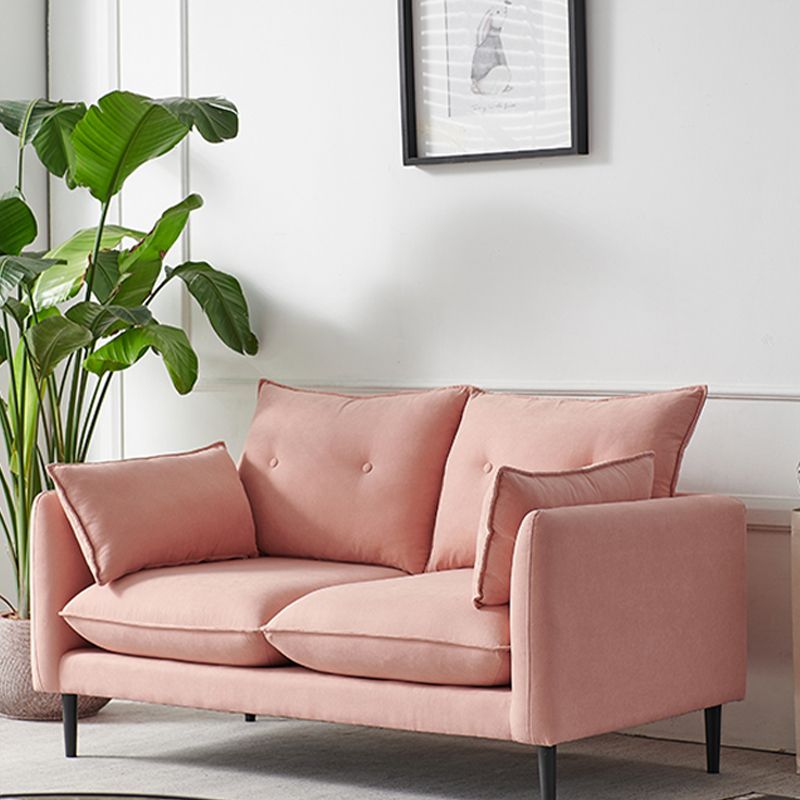 Linen Square Arm Modern Sofa with Loose Back for Living Room and Apartment Clearhalo 'furn' 'furn_sofas' 'Furniture' 'furniture_sofas' 'kitchen' 'kitchen_sofas' 'Living Room Furniture' 'Sofa' 'sofas' 1200x1200_27426054-ed46-48c6-99ca-e9119ea02335