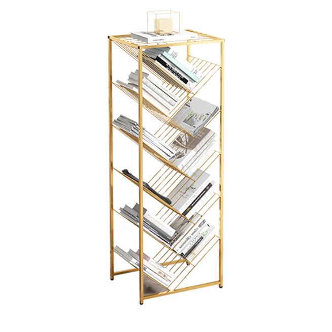 Modern Style Bookcase Open Back Metal Vertical Bookshelf for Home Clearhalo 'Bookcases' 'furn' 'furn_bookcases' 'Furniture' 'Office Furniture' 1200x1200_2744206c-d8e7-4c5c-b4b1-c356f649af7c