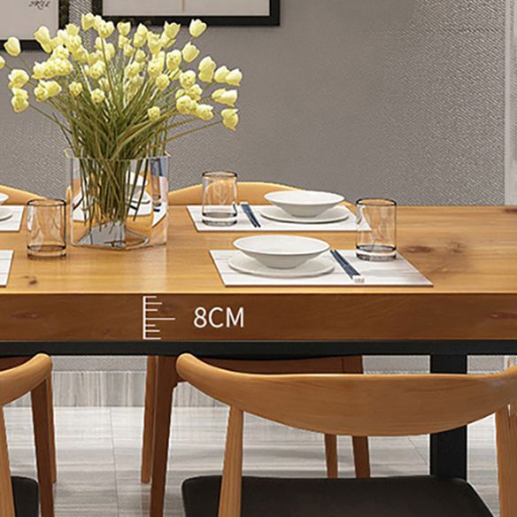 Rectangle Industrial Style Solid Wood Dining Room Set with 4 Legs Table Dining Room Furniture Clearhalo 'Dining Room Sets' 'Dining Tables & Seating' 'dining_room_set' 'furn' 'furn_dining_room_set' 'Furniture' 'furniture_dining_room_set' 'Kitchen & Dining Furniture' 'kitchen&dining_furn' 'kitchen' 1200x1200_27450103-685e-4ff0-a6b9-a92d1d659921