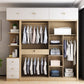 Modern Artificial Wood Wardrobe Freestanding Wardrobe with Sliding Doors