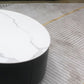 Round Stone Coffee Table Pedestal Nesting Coffee Table Set with Drawer Clearhalo 'Coffee & Accent Tables' 'Coffee Tables' 'coffee_tables' 'furn' 'furn_coffee_tables' 'Furniture' 'Living Room Furniture' 1200x1200_2745f28a-ba6e-4e7a-81e9-e5c7ccd9c525