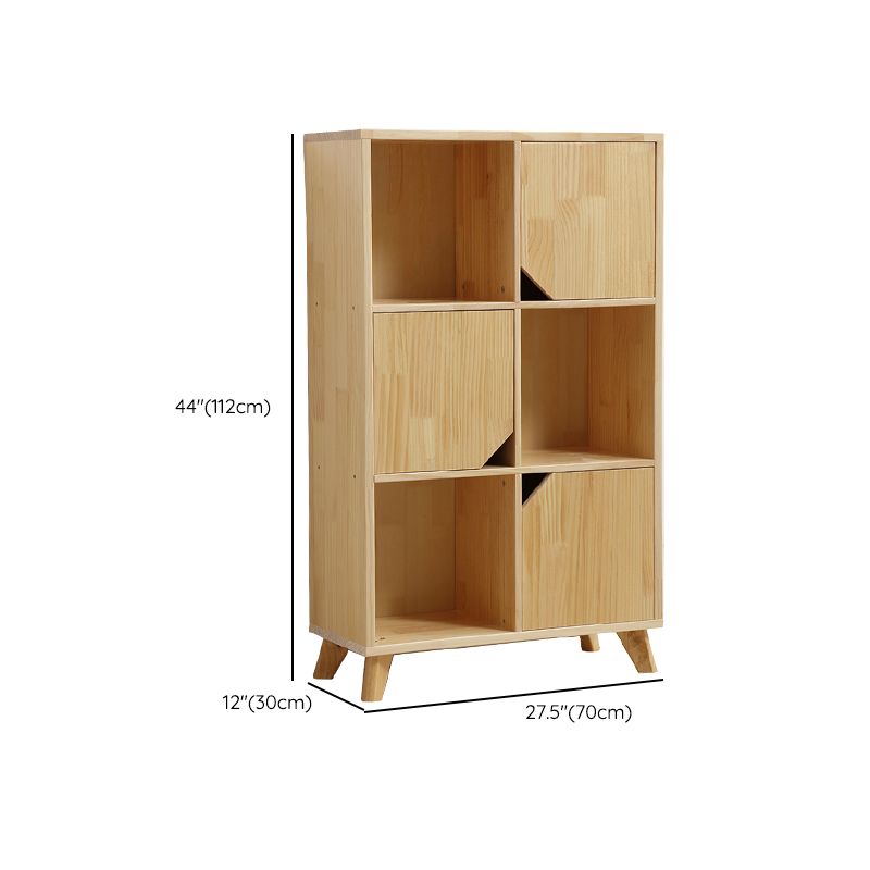 Modern Standard Wooden Bookshelf Closed Back Natural Bookcase with Shelves Clearhalo 'Bookcases' 'furn' 'furn_bookcases' 'Furniture' 'Office Furniture' 1200x1200_274840bc-967a-44ec-bc90-3625cf12e6f5