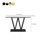 Table de sofá de la consola de hierro contemporánea Tabla de acento de consola de mármol rectángulo para el salón