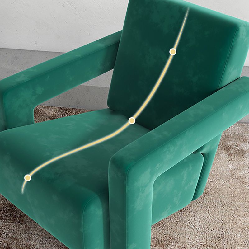 Contemporary 27.56 "sedia a braccio quadrato di spugna fissata larga