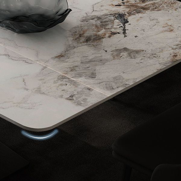 Medieval Modern Stone Dinette Table Rectangle Table for Dining Room Clearhalo 'Dining Tables & Seating' 'Dining Tables' 'dining_table' 'furn' 'furn_dining_table' 'Furniture' 'Kitchen & Dining Furniture' 1200x1200_274a22af-23bd-4582-adb8-3c9b6ef63b4b