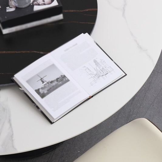 Modern 1/3/4/5/7 Pieces Dinette Set with White Sintered Stone Top Round Dining Table Set Clearhalo 'Dining Room Sets' 'Dining Tables & Seating' 'dining_room_set' 'furn' 'furn_dining_room_set' 'Furniture' 'furniture_dining_room_set' 'Kitchen & Dining Furniture' 1200x1200_274ac219-92e5-44ae-8dbf-e9c01d49a90e