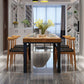 Rectangle Industrial Style Solid Wood Dining Room Set with 4 Legs Table Dining Room Furniture Clearhalo 'Dining Room Sets' 'Dining Tables & Seating' 'dining_room_set' 'furn' 'furn_dining_room_set' 'Furniture' 'furniture_dining_room_set' 'Kitchen & Dining Furniture' 'kitchen&dining_furn' 'kitchen' 1200x1200_274d278a-e495-4e49-9d6a-bfcc7420ff51