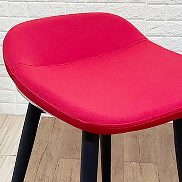 Sgabello da bancone nordico senza braccioli con 4 gambe Sgabello da bar in metallo per interni