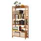 Contemporary Brown Bamboo Shelf Bookcase Open Bookcase for Study Room Clearhalo 'Bookcases' 'furn' 'furn_bookcases' 'Furniture' 'Office Furniture' 1200x1200_27514369-587f-4210-9f25-1f8465403719