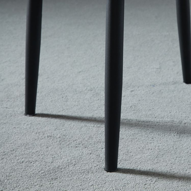 Leather Upholstered Armless Dining Chairs Home Side Chairs with Metal Legs Clearhalo ' kitchen&dining_furn' 'Dining Chairs' 'Dining Tables & Seating' 'dining_chair' 'furn' 'furn_dining_chair' 'Furniture' 'furniture_dining_chair' 'Kitchen & Dining Furniture' 'kitchen' 1200x1200_2754518f-1fbe-4692-9cfd-bed840a068e7