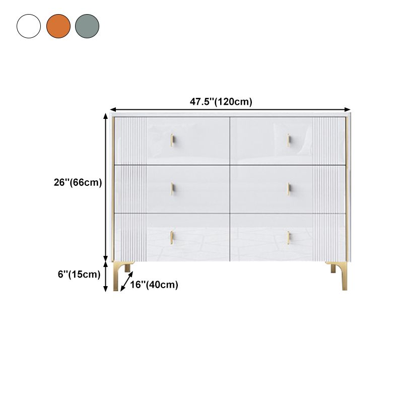 Modern Style Stone Buffet Sideboard 15.7"D Dining Room Buffet Server with Drawer Clearhalo 'buffet_sideboard' 'Buffets & Sideboards' 'Furniture' 'furniture_buffet_sideboard' 'Kitchen & Dining Furniture' 1200x1200_2755509c-b86c-4773-91ac-b8e565fc1992