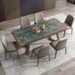Designer Style 1/4/5/7 Pieces Dining Set Sintered Stone Dining Table with Leather Chairs Clearhalo 'Dining Room Sets' 'Dining Tables & Seating' 'dining_room_set' 'furn' 'furn_dining_room_set' 'Furniture' 'furniture_dining_room_set' 'Kitchen & Dining Furniture' 1200x1200_2755d164-cc77-4b12-9cd0-f71590c4f519