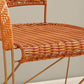 Mid-centuryl Modern Style Arms Included Woven Back Sled Accent Armchair